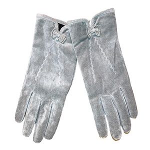 gray Suede leather gloves
